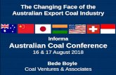 Informa Australian Coal Conference · Mick Buffier VP World Coal Association. 1 Demand for Australian High Quality Coals 2018 to 2027 will be a Decade of Growth for Australian Export