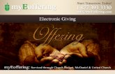 Electronic Givingcommunicate more intelligently with your church community. myEoffering provides marketing literature, bulletin inserts, offertory inserts and cards, banners, sample