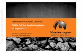 For personal use only 22 - Australian Securities Exchange · Kestrel Mine Services Tahmoor Longwall Framework Agreement Oaky CreekComplex BroadmeadowLongwall Broadmeadow Conveyor