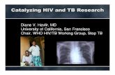 Catalyzing HIV and TB Research overview and rat… · Diane V. Havlir, MD University of California, San Francisco Chair, WHO HIV/TB Working Group, Stop TB . HIV/TB: Current Landscape