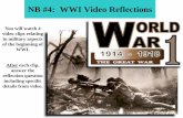 NB #4: WWI Video Reflections€¦ · remembering? Why? World War I “Big Picture” Summary ... Huge scale attacks with new deadly military technology including mechanized weapons