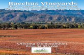 Bacchus Vineyards...County Overview.....13 Page 2 b ineyards. Page 3 Salient Facts Location 3000, 3250, 3294, 3296, 3290, 3300 ... Balo Vineyards Seebass Family Wines Barra of Mendocino