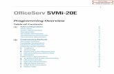 SVMi-20E - Programming Overview - The strategy your ...sbizsys.com/wp-content/uploads/SVMi-20E-Prog-Overview.pdfProgramming Methods 5 The Screen Interface 5 ... The SVMi-20E has been