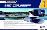 BOW PRO SERIES · Recommended battery sizes for the BOW PRO Boosted series are slightly larger than advised for conventional DC thrusters, to take full advantage of the motor efficiencies