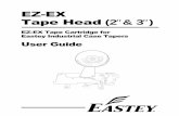 EZ-EX Tape Head (2 & 3 - Eastey · 8 1 5001259 spring knife arm p13, 5000822 9 1 5000688 ass’y – tape core, 2-inch c22 tc201 . 22 parts list item q’ty part no. description old