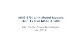 100G SR4 Link Model Update, TDP, Tx Eye Mask & SRSgrouper.ieee.org/groups/802/3/bm/public/jul13/petrilla... · 2013-07-11 · 100G SR4: Developing TDP Requirements 3. Geneva 2013.