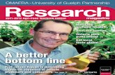 v Research - University of Guelph · The Ontario Research Advisory Network, comprising agri-food and rural stakeholders, helps address these objectives by providing recommendations