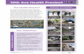 10th Ave - Health Precinct Intro Boards · 50+ new trees, but requires removing 5 mature American Elm trees, 3 medium-sized trees, and 11 small trees. T:\13-1400-30\10th Avenue Bikewa