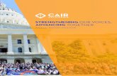 STRENGTHENING OUR VOICES, ADVANCING TOGETHER · CAIR-CA 2014-2015 ANNUAL REPORT 1 STRENGTHENING OUR VOICES, ADVANCING TOGETHER ANNUAL REPORT 2014-2015. 2 VISION AND MISSION Vision: