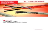 Selection table for flexible control cables · PDF file 2020-07-30 · 27 FLEXIBLE CONTROL CABLES A e (°C) - age ﬁ xed olt age U 0 lexing x Ø /U ixed x Ø e (°C) - ee antOutdoor