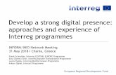 Develop a strong digital presence: approaches and ... · ETC branding and digital presence until 2014 • The Interreg brand name was discontinued in 2007 in favour of ETC • Nearly