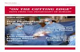 “ON THE CUTTING EDGE” - New Jersey Medical Schoolnjms.rutgers.edu/departments/surgery/newsletter/2018/2-9-20-18.pdf · the first phalloplasty in New Jersey. This is an exciting