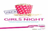 MISSION: GIRLS NIGHT - race for life · This is your chance to show off your culinary skills to really impress your friends and family, whilst also raising money for your Race for
