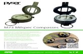 M73 Mil Compasses - Pyser Optics · 120-752 M-73 brass compass degrees . version, in presentation box 120-753 M-88 green compass degree/dual mils version, in presentation box The