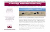 Grazing and Biodiversity€¦ · Grazing and Biodiversity By Christopher D. Allison and Louis C. Bender1 Maintaining biological diversity of rangelands is an important and appro-priate