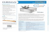 DIGITAL COLOR PRINTER - Formax...Innovative Technology, Brilliant Full-Color Results The ColorMax 7 Digital Color Printer uses the latest in inkjet technology to produce full- color