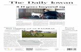 TUESDAY, JULY 22, 2014 THE INDEPENDENT DAILY NEWSPAPER FOR THE UNIVERSITY OF IOWA ...tylerfinchum.com/daily-iowan-ragbrai-stories.pdf · 2019-04-29 · EMMETSBURG, Iowa — For those