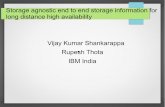Storage agnostic end to end storage information for …End to End flows in VM restart HA Virtual storage: Storage hypervisors on a host system present physical storage accessible to