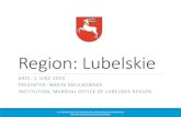 Region: Lubelskie...Territorial Context and Background Lubelskie - facts & figures: the third largest region in Poland - 25 122 square km (8,0 % of the area of Poland) neighbouring