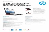 HP recommends Windows. HP ENVY Recline 23-m120 …media.flixcar.com/f360cdn/HP-301935449-23-m120_r2... · Support Assistant, a free self-help tool that’s built right into Windows