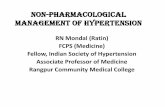 NoN pharmacological maNagemeNt of hyperteNsioNbsmedicine.org/congress/2016_1/Dr._RN_Mondal_(Ratin).pdf · Management of hypertension To reach the goal blood pressure, there are 2