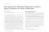 The Search for Effective Physician Leaders: New Strategies ......44 PEJ march•april/2009 By Kurt Scott The Search for Effective Physician Leaders: New Strategies for New Challenges