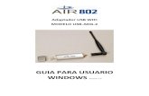 Adaptador USB WIFI MODELO USB ADG 2 - AIR802 User Manual... · 2009-07-01 · experiencia de WiFi. Algunos usuarios, particularmente si estan lejos del muro de su casa, requeriran