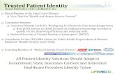 Trusted(Patient(Identity(€¦ · 15/10/2013  · Epic(Systems Corporation(Allscripts eClinicalWorksLLC& NextGenHealthcare GEHealthcare(Cerner Corporation(PracticeFusion Athenahealth,Inc&