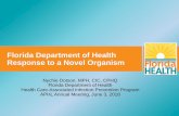 Florida Department of Health Response to a Novel Organism...Florida Department of Health Response to a Novel Organism Nychie Dotson, MPH, CIC, CPHQ Florida Department of Health Health