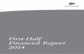 First-Half Financial Report 2014 · ProFIT From oPeraTIoNS 677688 Borrowing costs –78 –68 ProFIT BeFore INCome Tax 599620 Income tax expense 7 –112 –148 Net profit 487 472