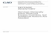GAO-15-350; Defense Inventory, Services Generally Have ... · specifically reparable items and other supplies needed to keep its military equipment ready and operating. 2 DOD issued