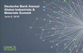 Deutsche Bank Annual Global Industrials & Materials Summits24.q4cdn.com/975686395/files/doc_presentations/GRA... · 2019-07-02 · Market Cap1 $2B 2018 Sales 29% 2018 Adj. EBITDA