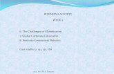 BUSINESS & SOCIETY WEEK 2 6. The Challenges of ... and Society 2.pdf · 7. Global Corporate Citizenship Global corporate citizenship profile Consequence of constructing a global citizenship