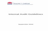 Internal Audit Guidelines - Office of Local Government · Internal audit’s role is primarily one of providing independent assurance over the internal controls and risk management