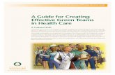 A Guide for Creating Effective Green Teams in …1 A guide for Creting A effeCtive green teAms in HeAlt CHAre A Guide for Creating Effective Green Teams in Health Care A Cultural Shift