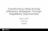 Transforming Utility Energy Efficiency Strategies Through ...€¦ · Energy Efficiency Assumed in NYS Renewable Goal vs Current EE Efforts Source: CES whitepaper; Con Edison analysis