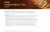 Inside Indirect Tax · Tax practice focusing on global indirect tax changes and trends from a U.S. perspective. Inside Indirect Tax is produced on a monthly basis as developments