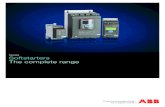 Panorama Softstarters The complete range · cost of extra cooling equipment. ABB’s softstarters also come with HMI's that are easy to learn, improving the efficiency of the softstarters