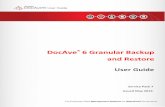 Granular Backup and Restore User Guide · DocAve 6 Granular Backup and Restore; they are not automatically configured. User is a member of the Farm Administrators group. Since Administrator