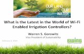 What is the Latest in the World of Wi-Fi Enabled ... · An increase in manufacturers outside the traditional irrigation market. Many but not all are EPA WaterSense labeled. \爀屲SMART
