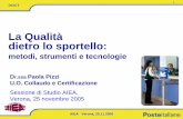 La Qualità dietro lo sportello · Logistica e Pacchi included •Design, Development and Management of ICT resources functional to the achievment of business objectives. DCICT AIEA