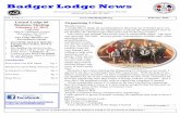 February 2019 Badger Lodge Newsunitedlodge66.org/wp-content/uploads/2019/01/February-2019-Badger... · 2019/2/1  · Badger Lodge News Newsletter for United Lodge 66, Machinists Union,