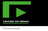 TRITON AP-EMAIL · Prepare for the Insider Threat and malware data theft, achieve compliance goals and further mitigate the risk to personal information or IP. Advanced capabilities