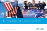 Serving those who serve our nation - VALIC · 2020-07-05 · Serving those who serve our nation For Plan Sponsor Use Only. Not for Public Distribution. In the crowded field of retirement