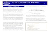 The Redeemer Spirit · 2015-09-28 · The Redeemer Spirit October 2015 A monthly publication of The Episcopal Church of the Redeemer, Bethesda, Maryland From the Hearth It’s time