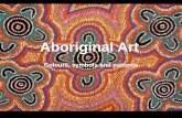 Aboriginal Art - allsaintsprimary.org€¦ · Aboriginal Art Colours, symbols and patterns. Who, What, Where? Three types of Aboriginal Art Bark painting- X-ray fish Negative printing