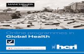 Online programmes in Global Health · 3 years part time, online distance learning study About HCRI HCRI at The University of Manchester is inspired by the need to conduct rigorous