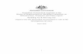 Government Response HoR Building up Moving out May 2020 FINAL · The Australian Government welcomes the recommendations outlined in the Building Up & Moving Out report and thanks