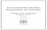 Environmental Studies Association of Canada · 2019-04-10 · pecha kucha event, banquets, wine and cheese gatherings and more. Every morning ESAC will wake you up to the new sustaina-bility