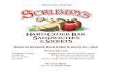 Home of Summit Hard Cider & Perry Co., LLCscrumpys.net/menu.pdf · 2017-06-03 · Apple Strudel for something funky and sweet RuminDella $7.50 – Summit Della’s Apple Strudel served